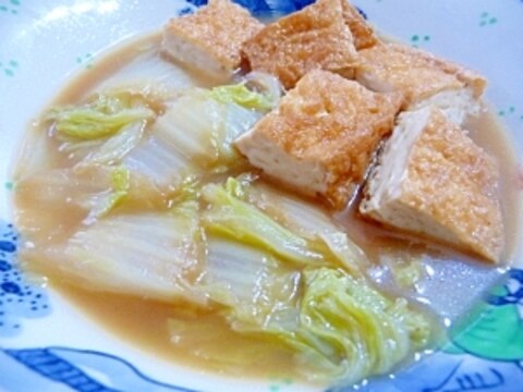 白菜と厚揚げの煮物